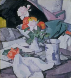 Still Life, Roses and Chinese Jar